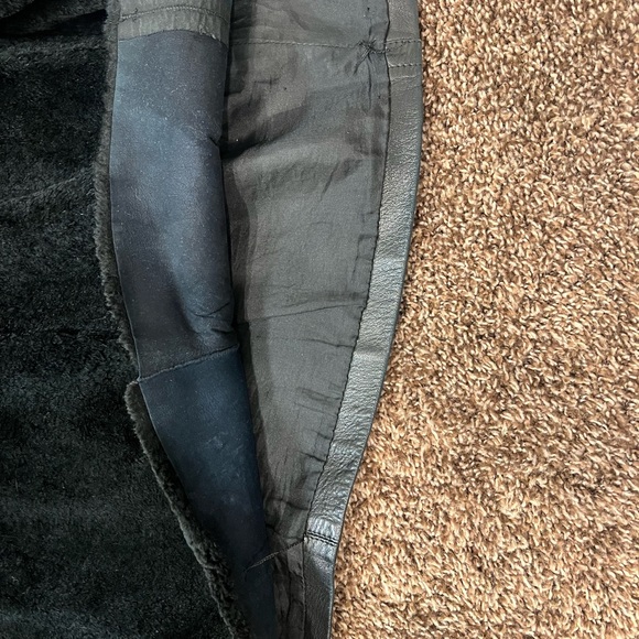 Made in France YvesSaintLauren, Lambskin w/ Mink Lining &Trim, Size M, Black - Picture 6 of 6